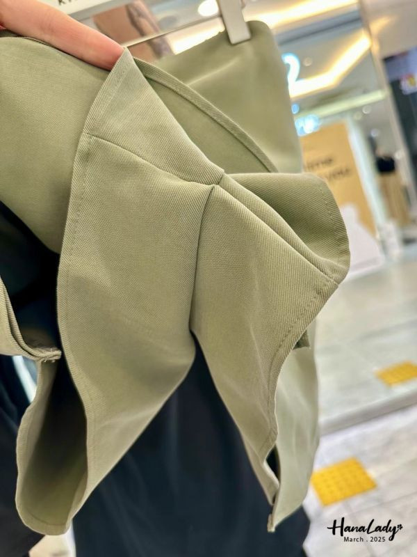 WSA40 綁帶波浪褲裙 