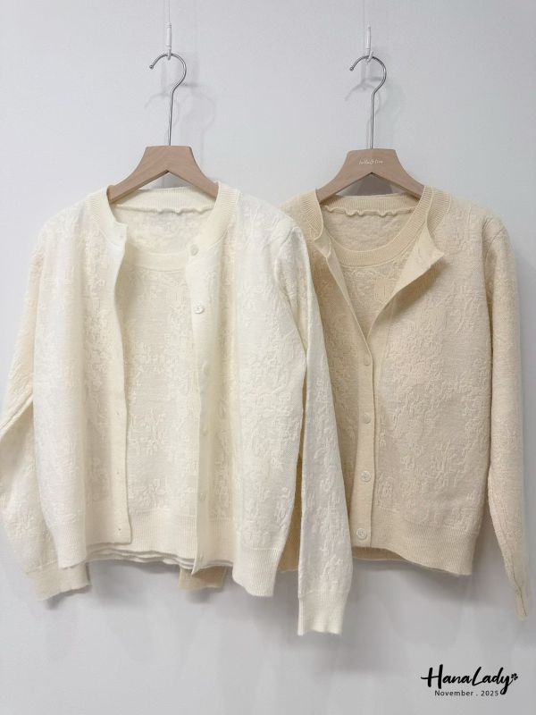 WJB12 低調細閃兩件式針織上衣 