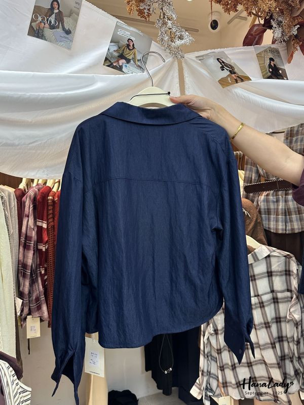 WKA92 兩件式條紋拼襯衫廣州選品 