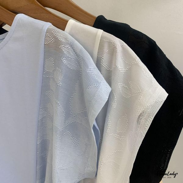 LFB16 廣州選品印花綁結上衣 