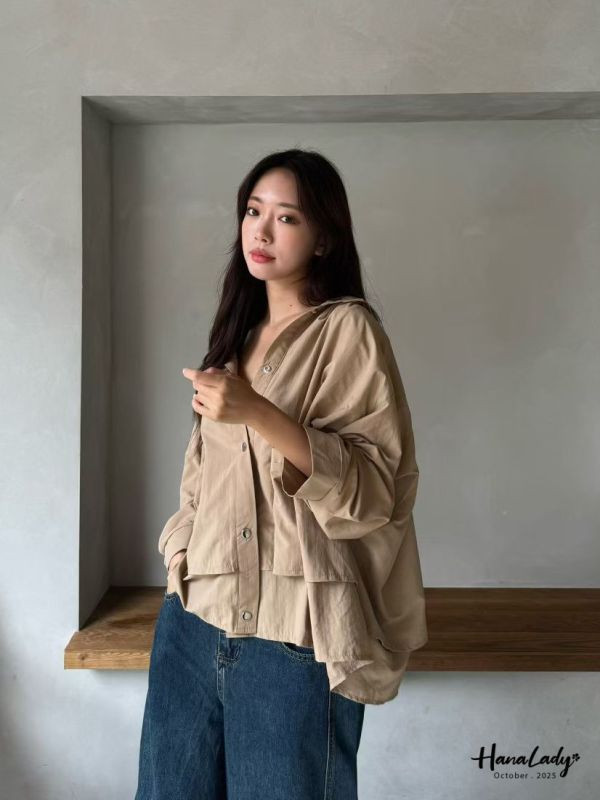 WTA25 寬版休閒防風連帽外套 