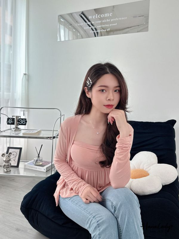 WLA73 極親膚浪漫兩件式上衣 