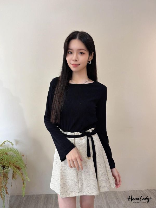 LTA48 好舒服混線輕巧毛呢褲裙 