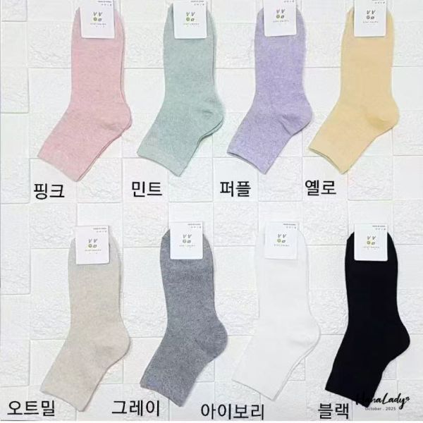 WTB21 素色百搭韓國襪 