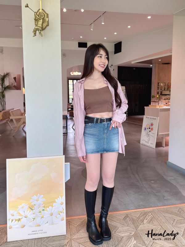 WSA01 質感滑面後綁帶襯衫 