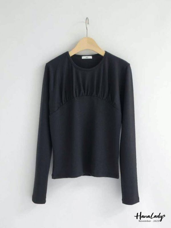 WJA66 簡約抓皺內搭上衣 