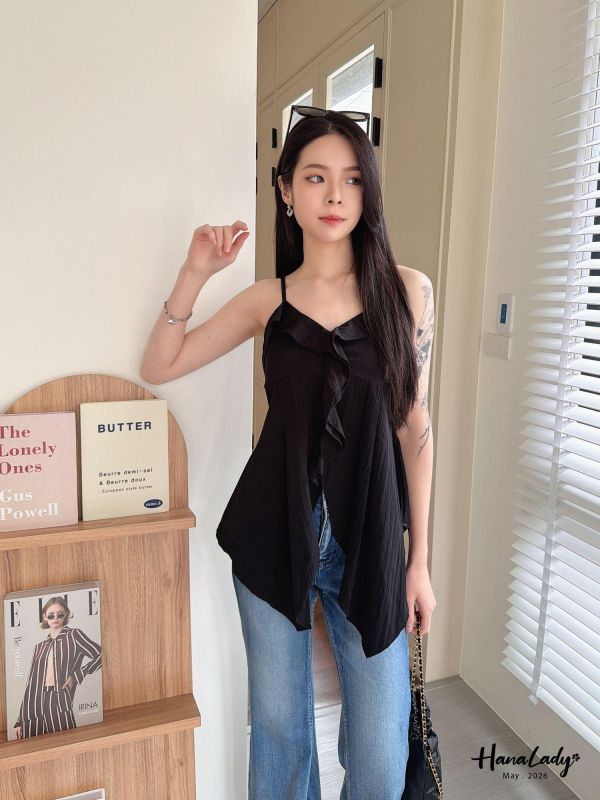 LWA41 唯美波浪下開衩上衣 