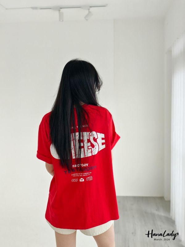 LSA38 簡簡單單CHEESE棉T 