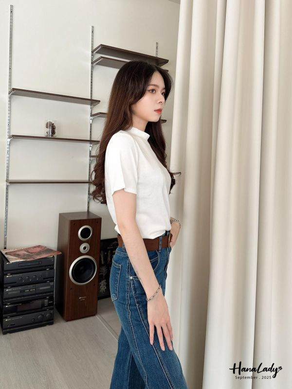 WKA25 親膚立領棉質上衣 