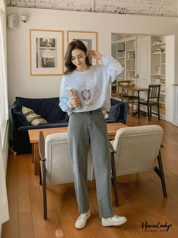 WJA77 多色可選牛仔小男友褲 