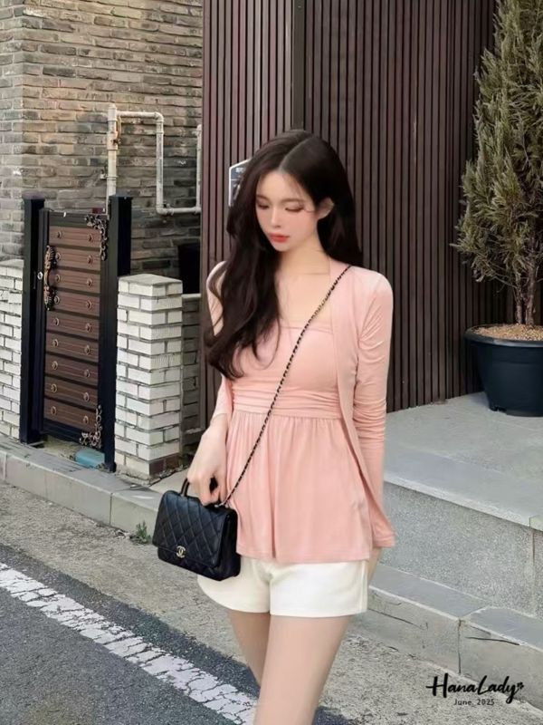 WLA73 極親膚浪漫兩件式上衣 