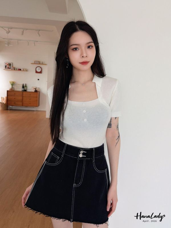 LFA62 小性感細軟針織上衣 