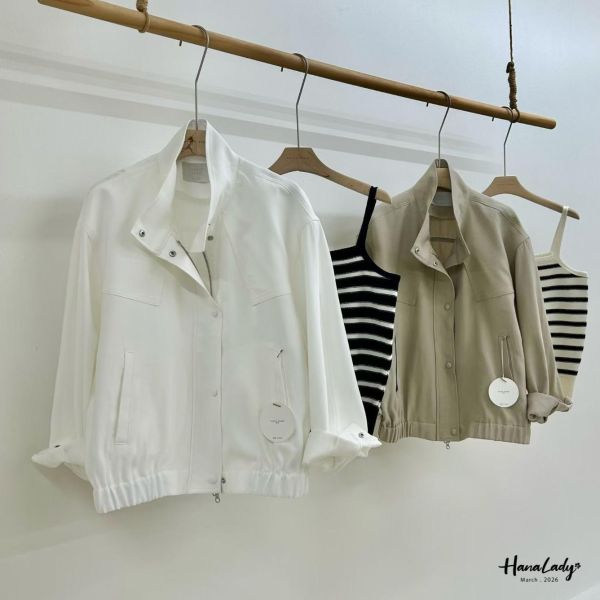 LFA05 精緻簡約翻領涼感拉鍊外 