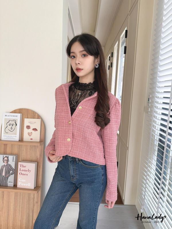 WTA76 親膚軟針織小香外套 