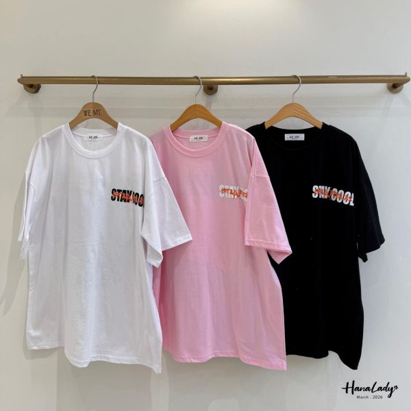 LSA39 繽紛貼布字母棉T 