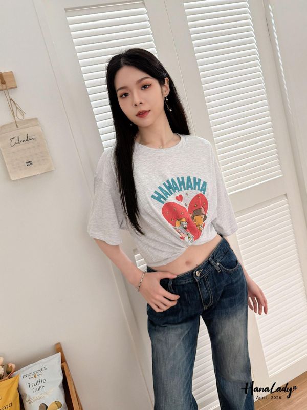 LFA90 可愛傑利鼠HAHA愛心T 