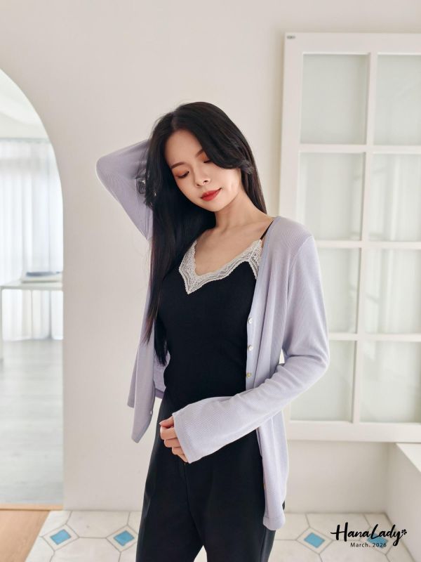 LSA45 蕾絲領滾邊BRATOP 