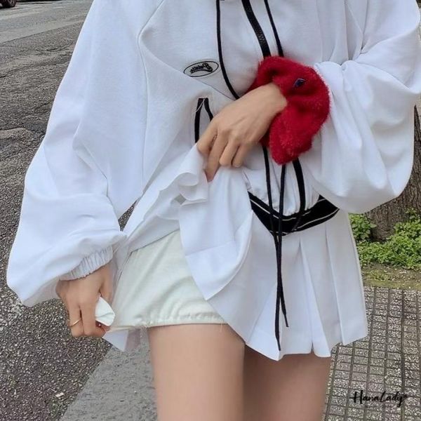 LSA05 字母腰設計百摺褲裙 