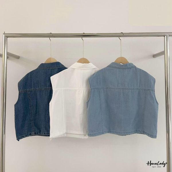 LFA17 必收百搭薄丹寧背心 