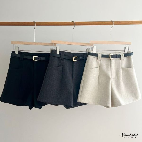 WJA26 秋冬雙口袋棉絨短褲 