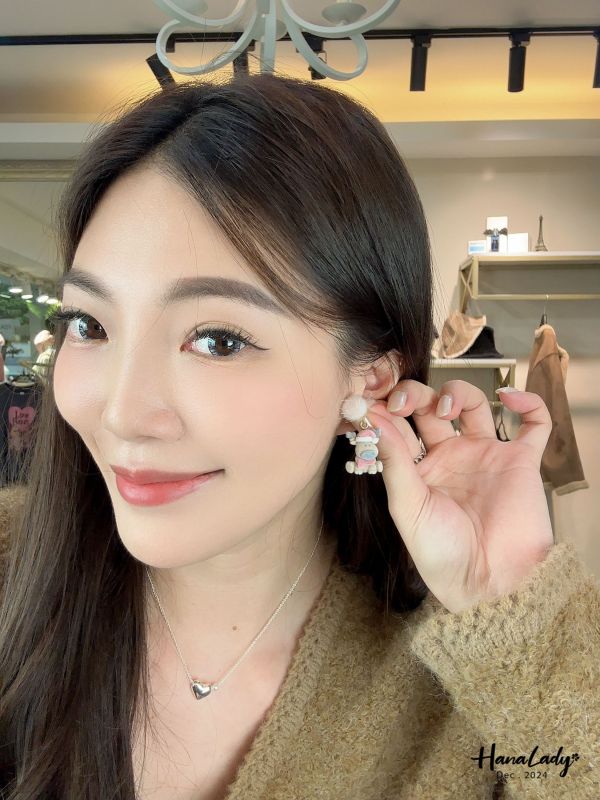 FQB44 聖誕節元素耳環 