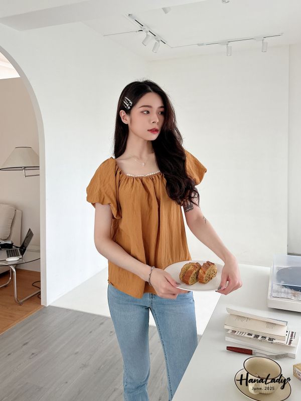WLA20 澎澎公主袖珍珠上衣 