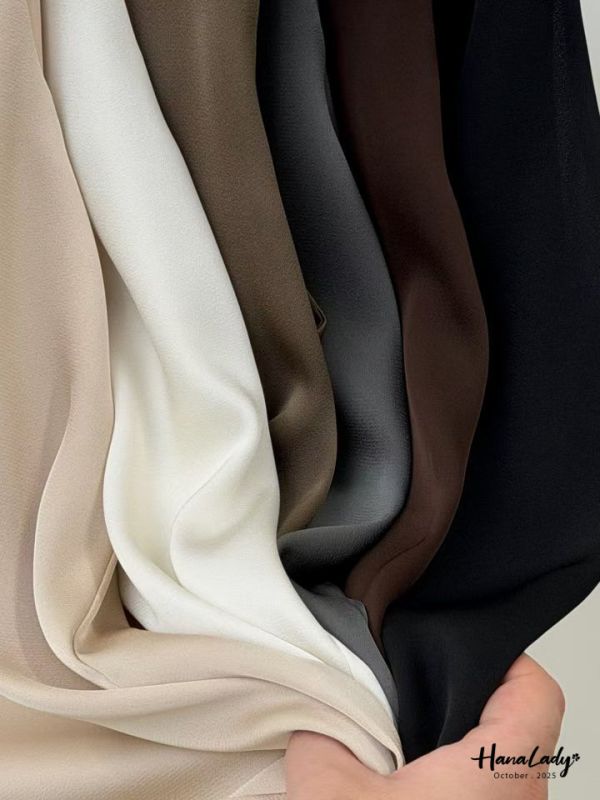 WTB30 精緻緞面內接雪紡紗背心 