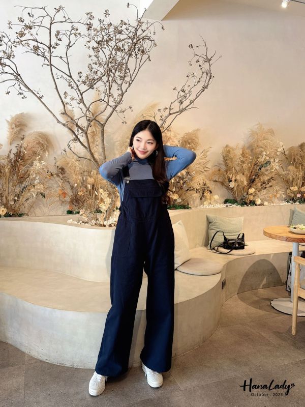 WTB32 親膚棉絨感吊帶褲 