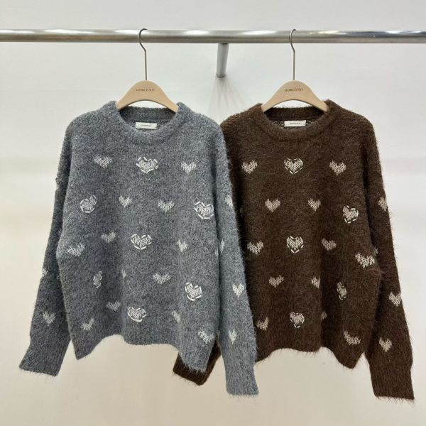 WQA65 滿滿愛心造型針織上衣 