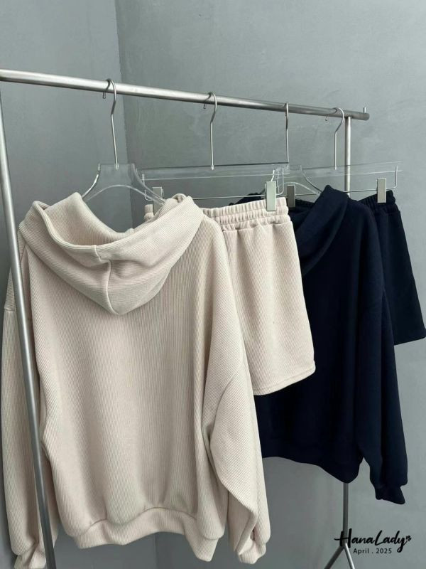 WFA68 質感刺繡字母休閒套裝 正韓 韓國服飾 韓國連線