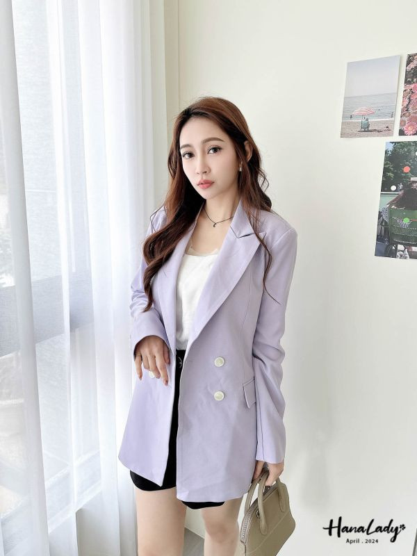 FFA06春夏色經典雙排釦西外 