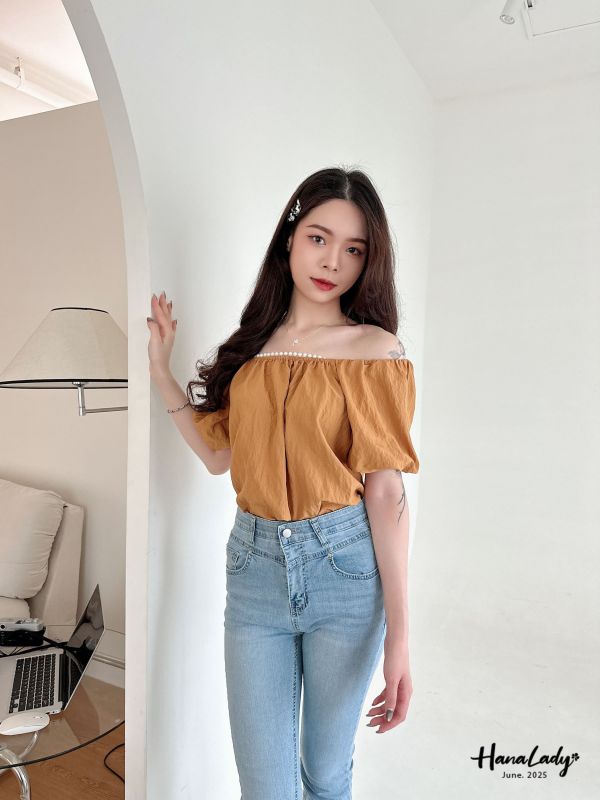 WLA20 澎澎公主袖珍珠上衣 