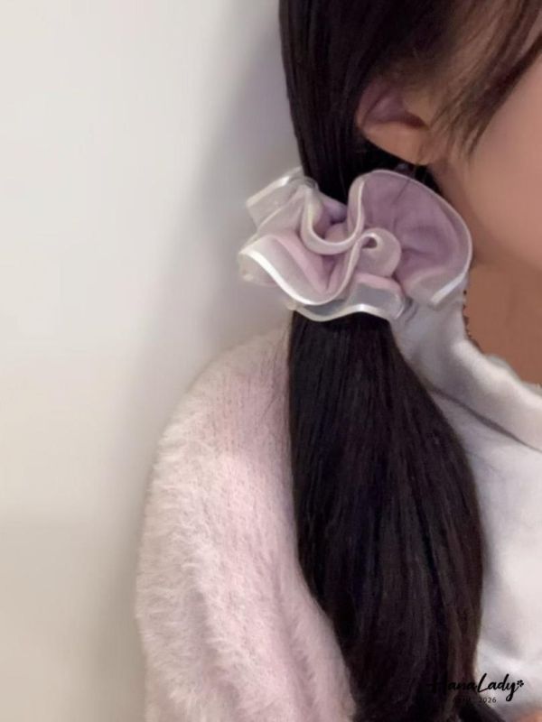 LFA85 溫柔小姐姐緞帶紗髮圈 