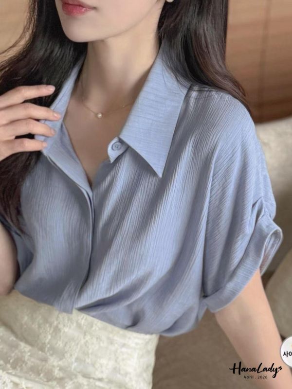 LFA19 簡約親膚造型袖口襯衫 
