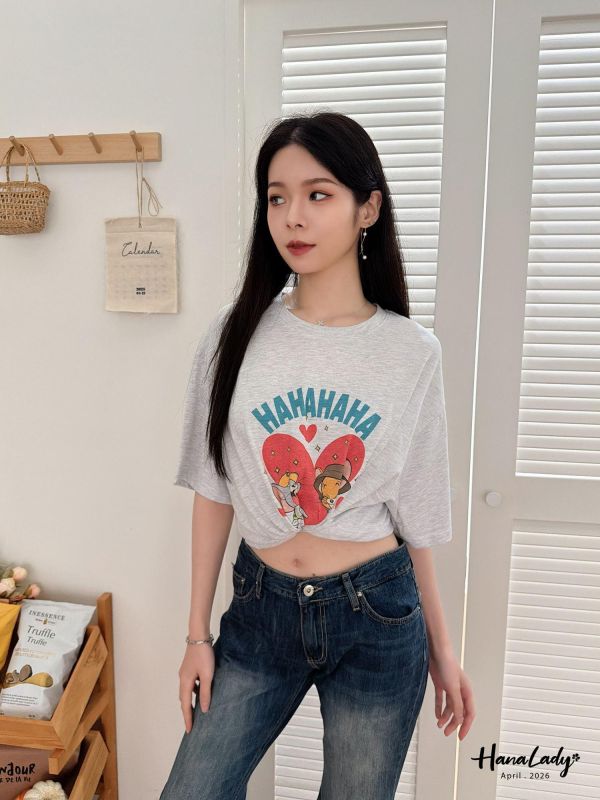 LFA90 可愛傑利鼠HAHA愛心T 