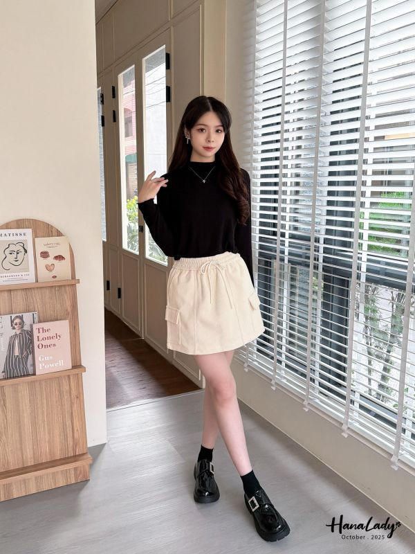 WTA85 燈心絨工裝休閒褲裙 