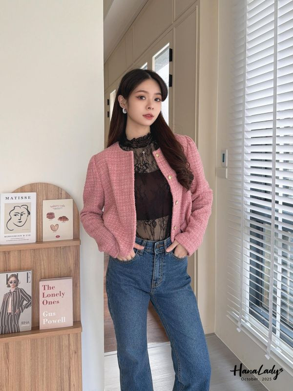 WTA76 親膚軟針織小香外套 