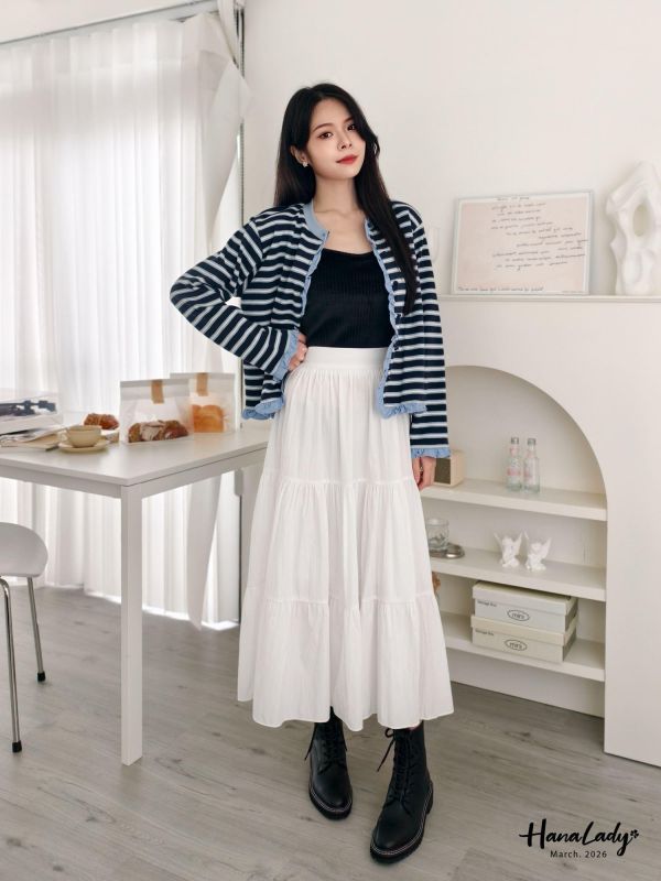 LSA60 浪漫百搭層次長裙 