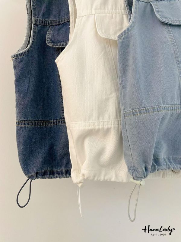 LFA17 必收百搭薄丹寧背心 