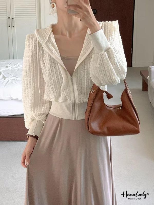 LSA21 簡約立體感長裙套裝 