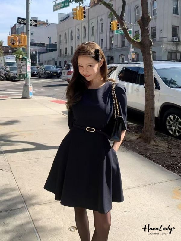 WTA90 微美金屬腰帶短洋 
