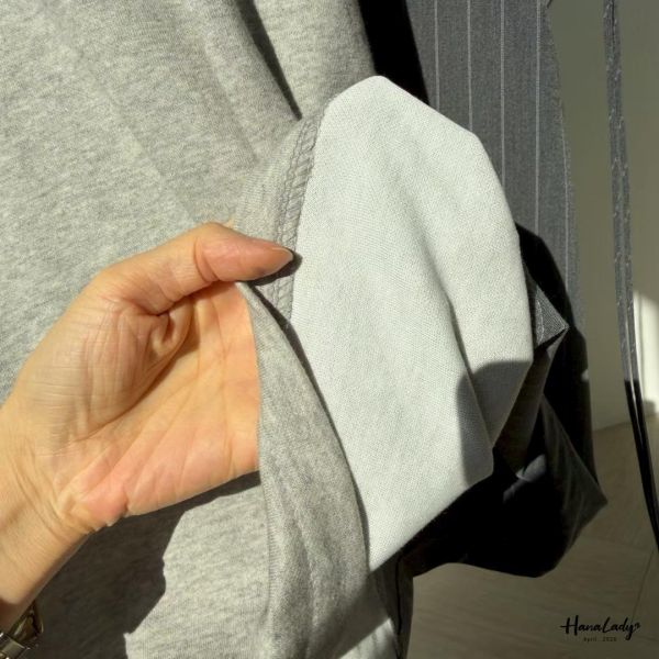 LFA64 側綁結拼接直條寬版T 