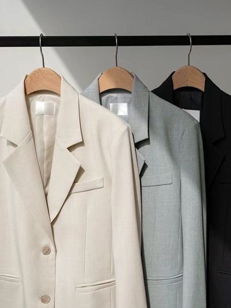 WFA97 必收金屬環美背雙釦西外 