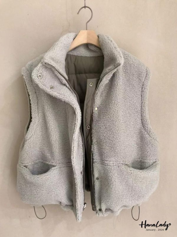 LEB01 雙面都能穿羊羔毛鋪棉外 