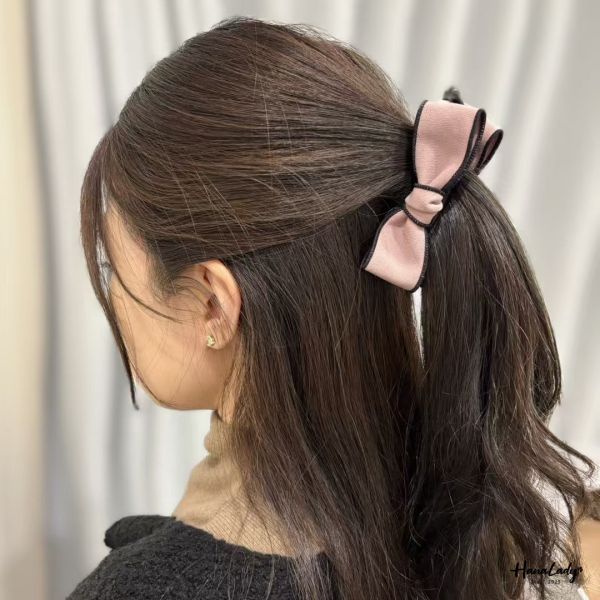 WWB04 甜美風蝴蝶結馬尾夾 