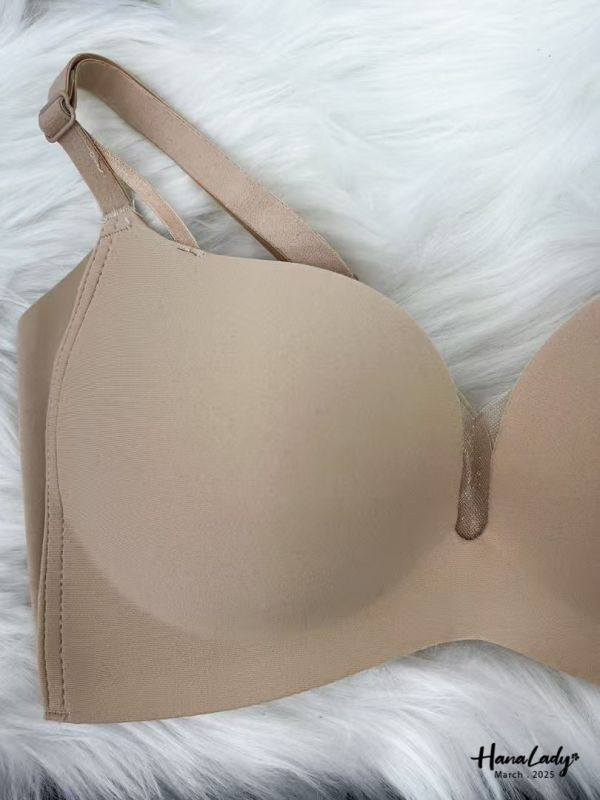 WSB28 厚墊韓國簡約深V純色內衣 