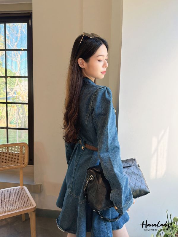 WJA71 金釦設計魚尾丹寧洋 