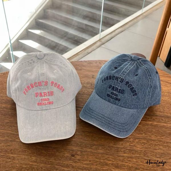 LWA78 休閒字母丹寧棒球帽 