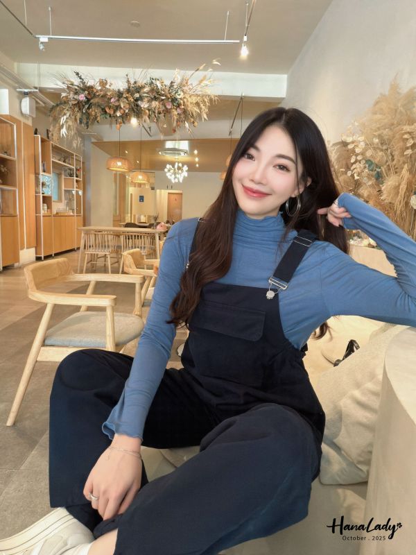 WTB32 親膚棉絨感吊帶褲 