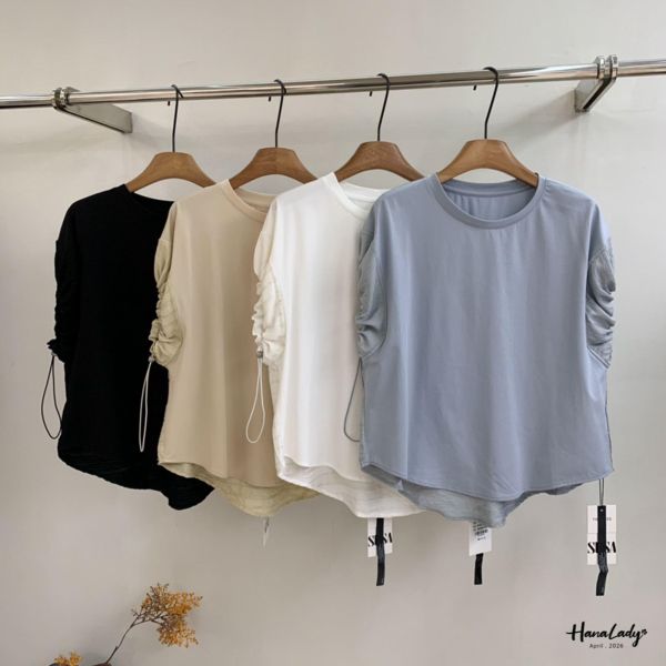 LFB17 廣州選品縮繩袖設計上衣 